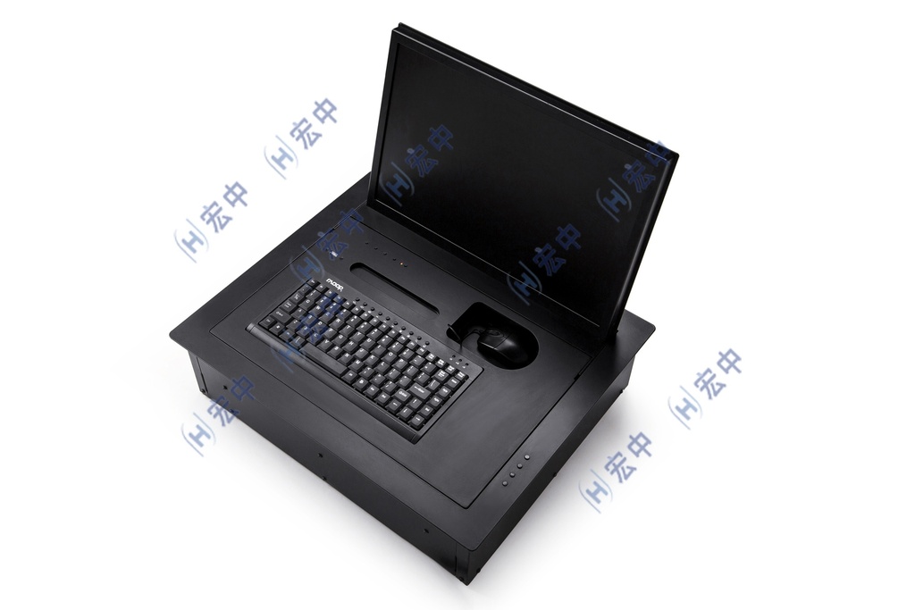 电动液晶屏带键鼠翻转器（碳钢）